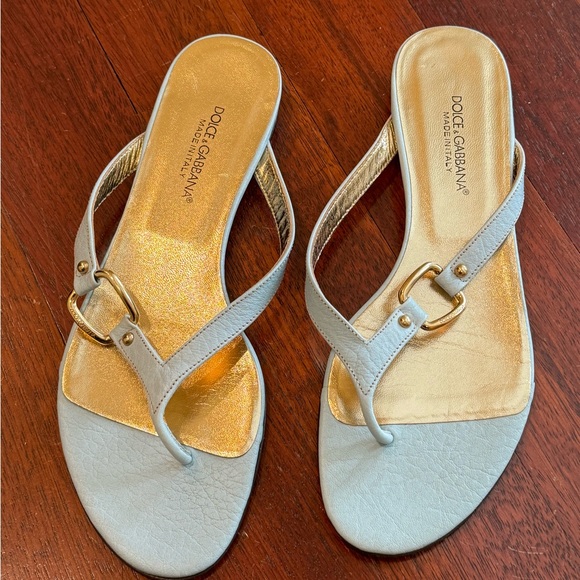 Dolce & Gabana sandal , Size 9  , like a light blue color - Picture 1 of 6